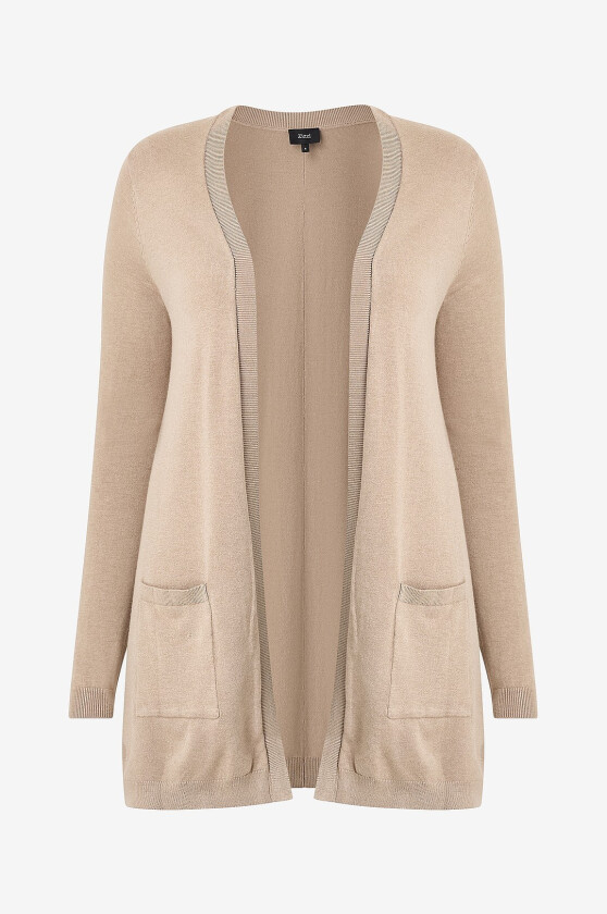 Kardigan mCarrie L/S Long Cardigan - Beige