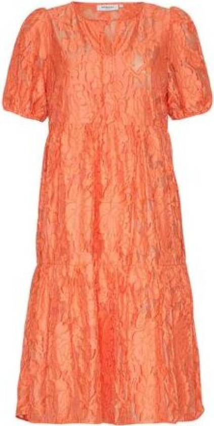 Pave Ss Dress - Persimmon M