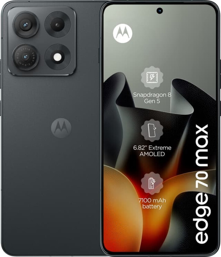 Edge 70 Max 5G smarttelefon 8/256GB (sort)