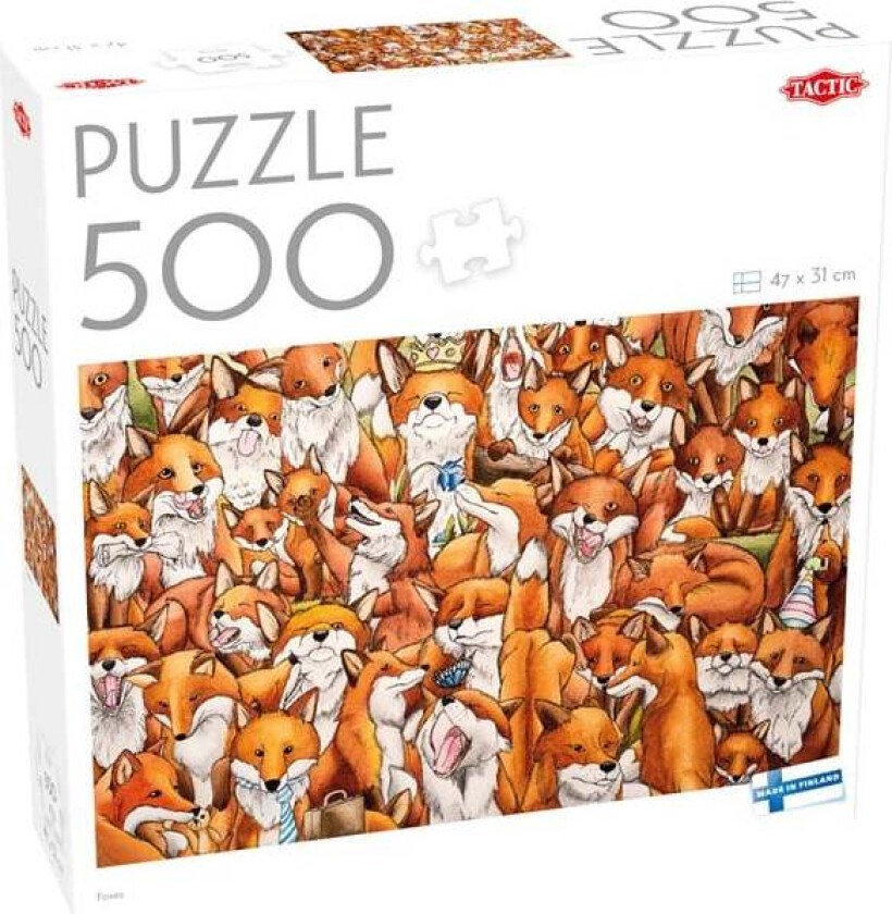500 pcs puzzle: Foxes