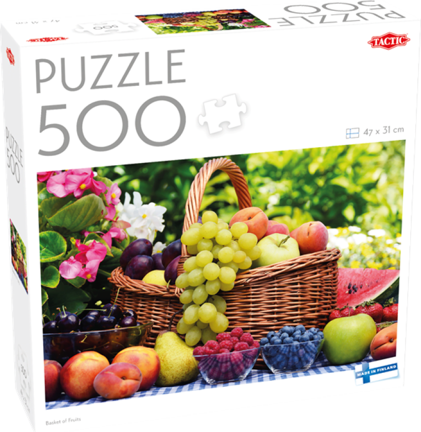 500 pcs puzzle: Basket of Fruits