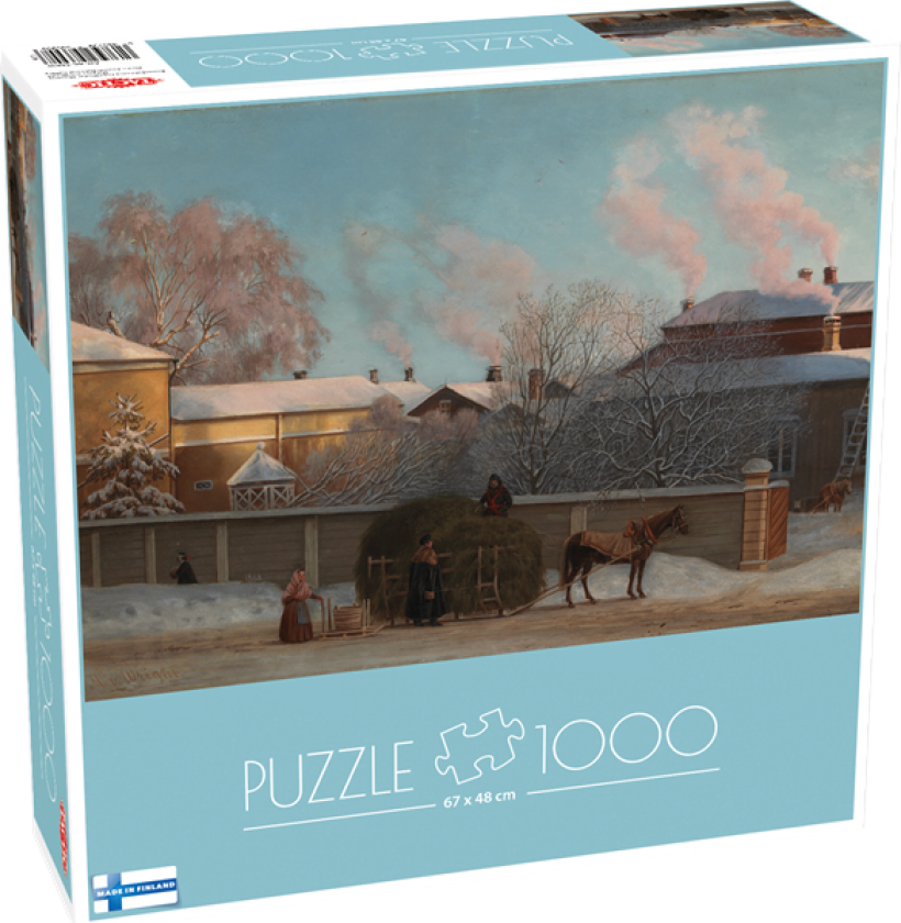 1000 pcs: Wright Annankatu kylmänä talviaamuna