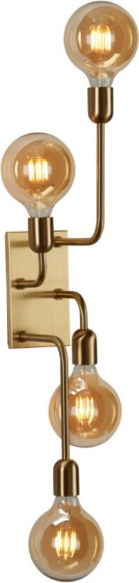 Regal XL Vegglampe Messing med Bryter