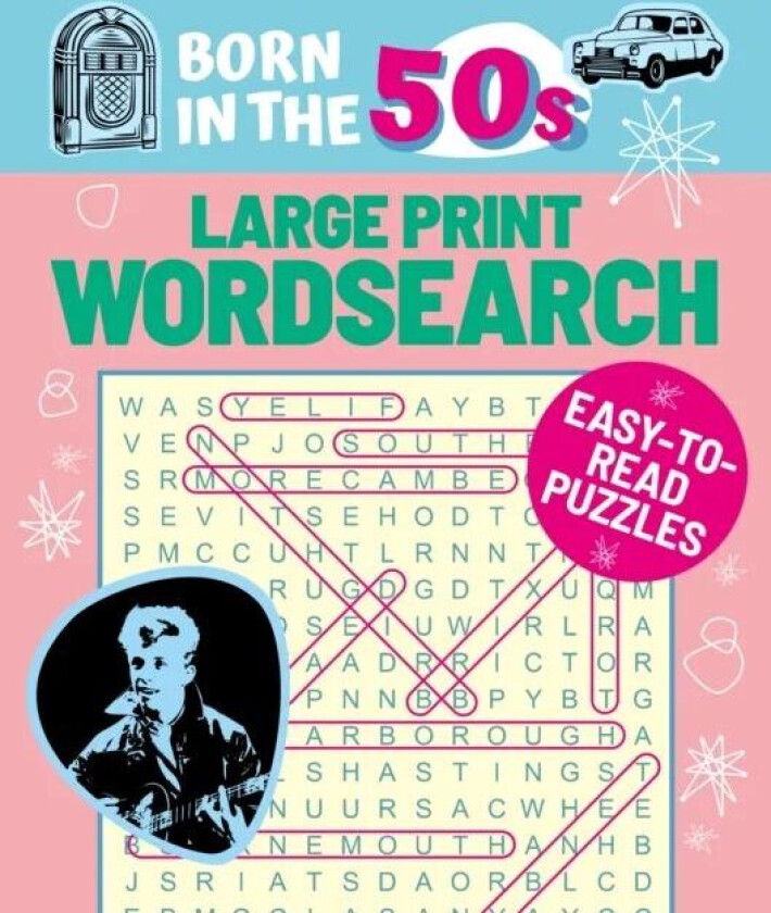 Born in the 50s Large Print Wordsearch av Eric Saunders