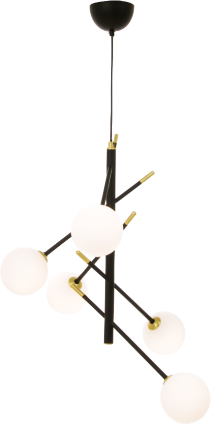 Akrobat taklampe sort