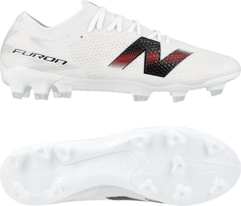 Furon v9 Elite FG Core - Hvit/Svart/rød - Gress (FG), størrelse 43