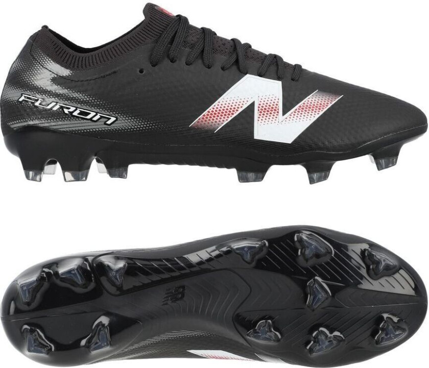 Furon v9 Elite FG Core - Svart/Hvit/rød - Gress (FG), størrelse 42