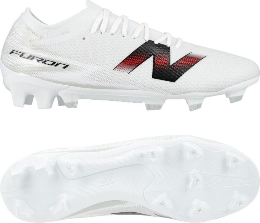 Furon v9 Team FG Core - Hvit/Svart/rød - Gress (FG), størrelse 43