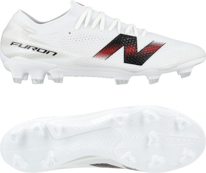 Furon v9 Pro FG Core - Hvit/Svart/rød - Gress (FG), størrelse 44