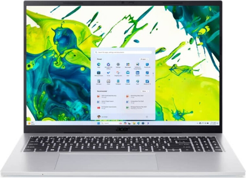 Aspire Go 16, AG16-71P, Bærbar PC, 16" WUXGA, Intel® Core™ i5, 8GB RAM, 512GB SSD