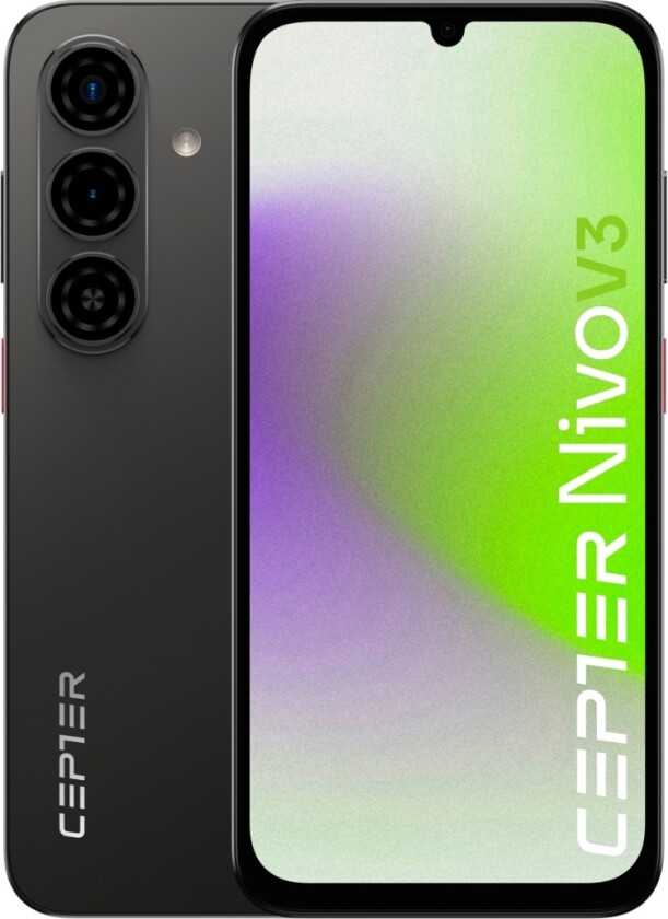Nivo V3 128 GB smarttelefon, svart