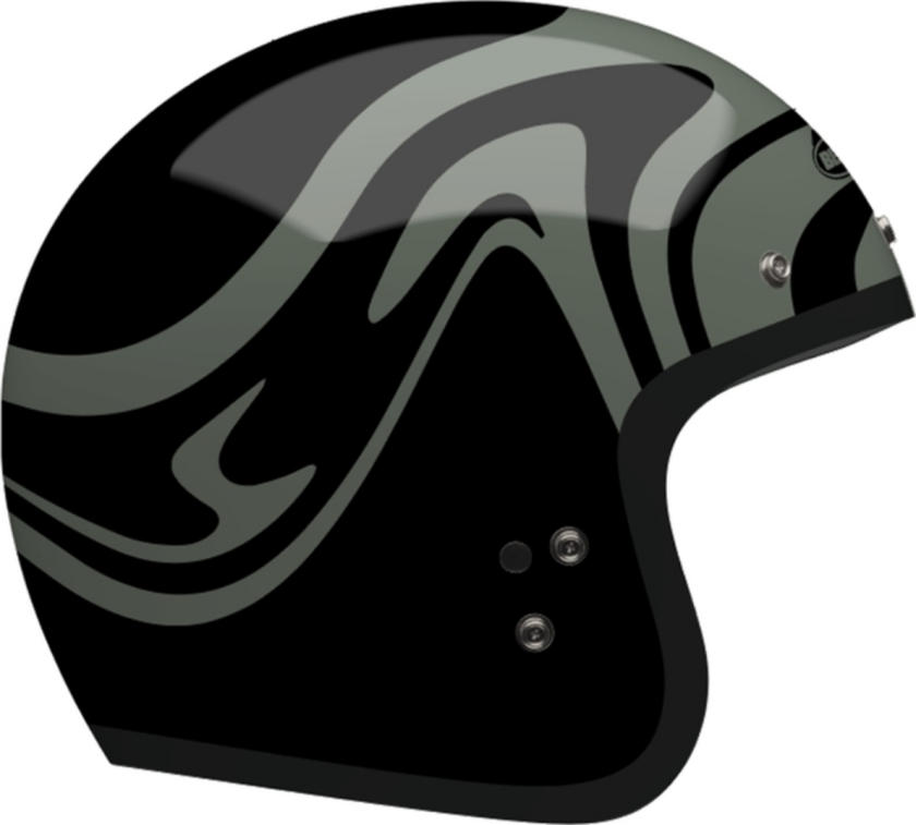 Halvhjelm BELL Custom 500 Slap matte svartL