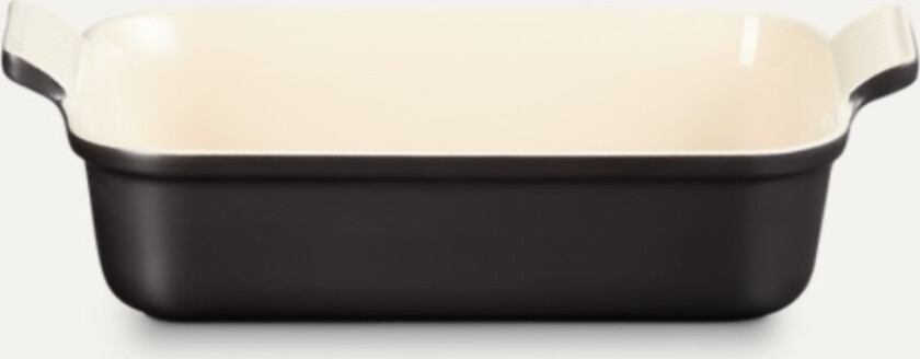 Rektangulært Fat Sort 26 cm.