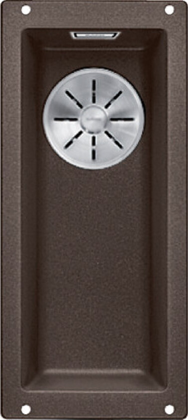 Subline 160-U kjøkkenvask, 19x46 cm, brun