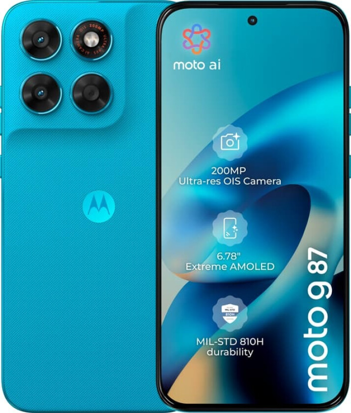 Moto G87 smarttelefon 12/256GB (Blue Atoll)