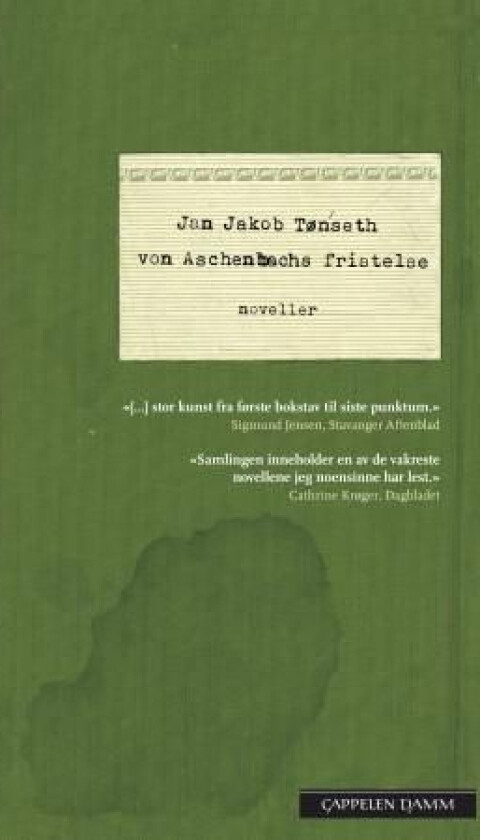 Von Aschenbachs fristelse av Jan Jakob Tønseth