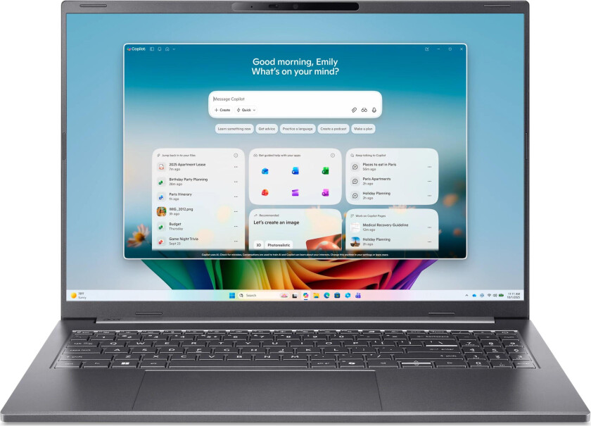 Aspire 16 AI OLED A16-I71M-735R CU7 355/16GB/512SSD/W11 Home