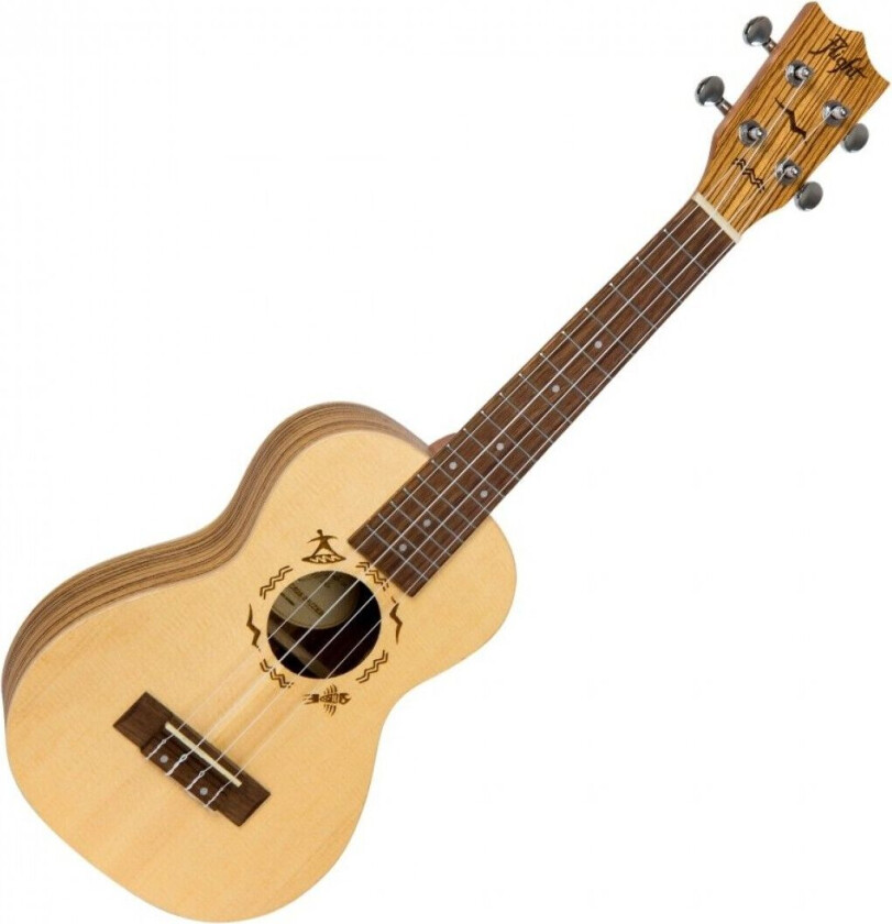 DUC525 Concert Ukulele Zebrano B&S (Solid Top)