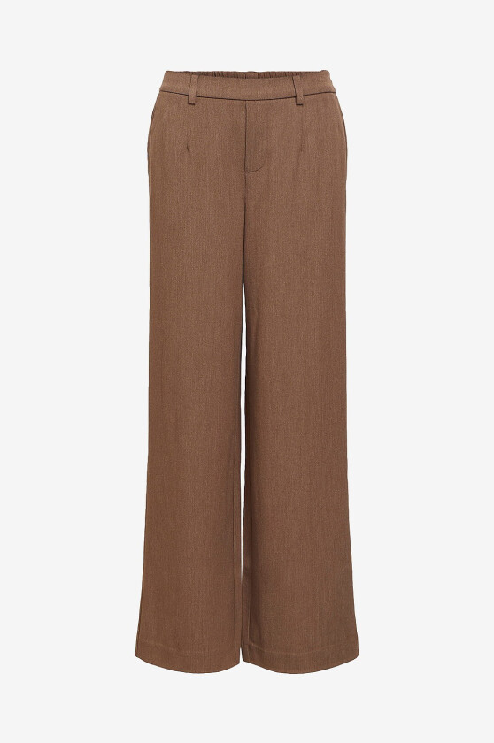 Bukser objLisa Wide Pant - Brun