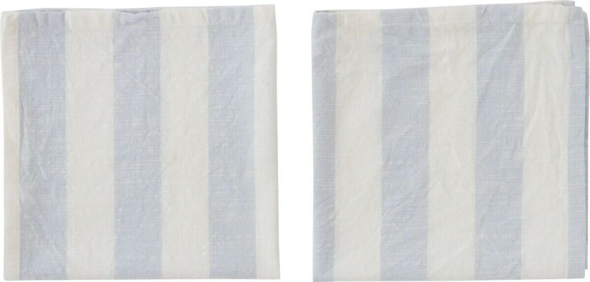 Striped serviett 45 x 45 cm 2-pakning Ice Blue