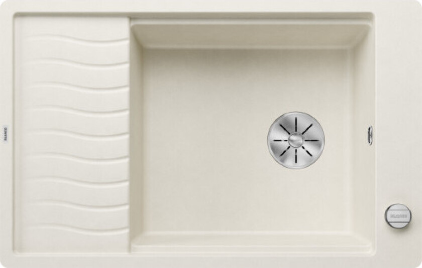 Elon XL6S-F MXI kjøkkenvask, 77x49 cm, hvit