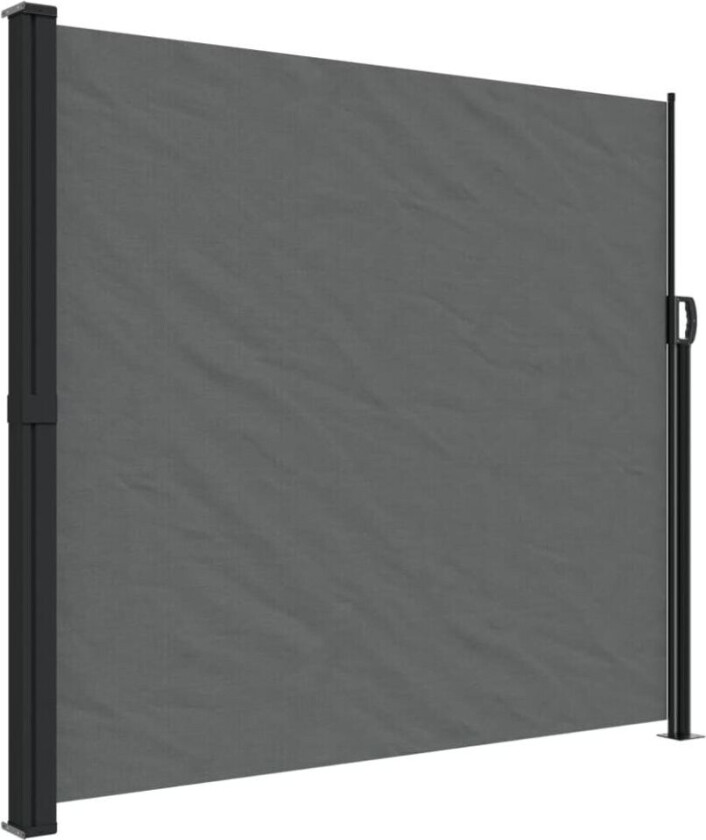 Uttrekkbar sidemarkise antrasitt 180x300 cm