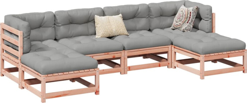 Hagesofasett 6 deler heltre douglasgran