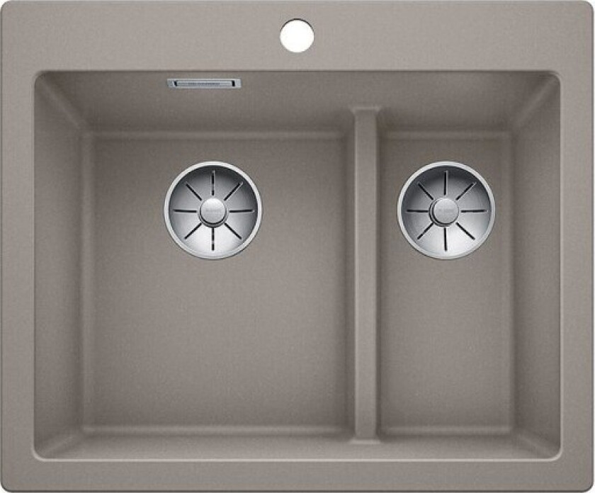 Pleon 6 Split UXI kjøkkenvask, 61,5x51 cm, beige