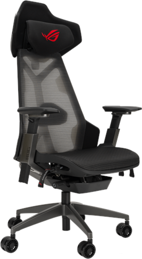 ROG Destrier Gaming Chair Kontorstol - Svart - Mesh - Opptil 150 kg