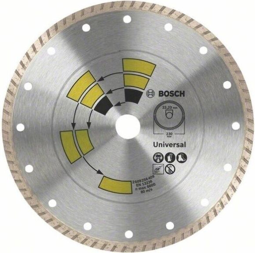 Accessories 2609256408 Bosch Diamantskæreskive Diameter 125 mm Diameter indv. 22.23 mm 1 stk