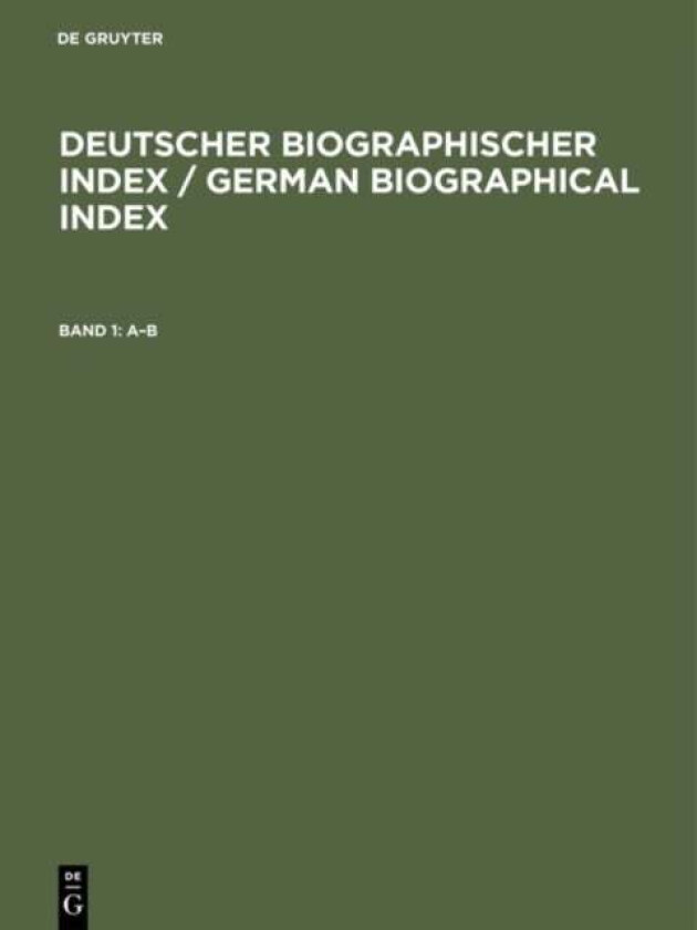 Bilde av Deutscher Biographischer Index