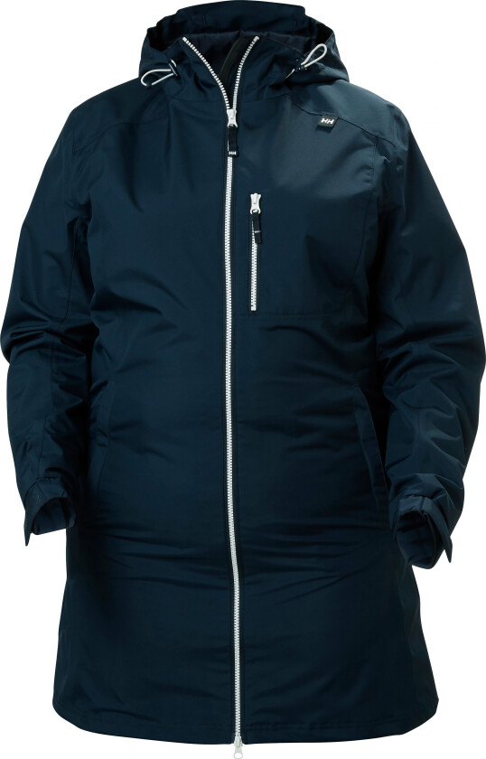 Dame Lang Belfast 3/4 Length Regnjakke Marineblå XL MarineblåXL