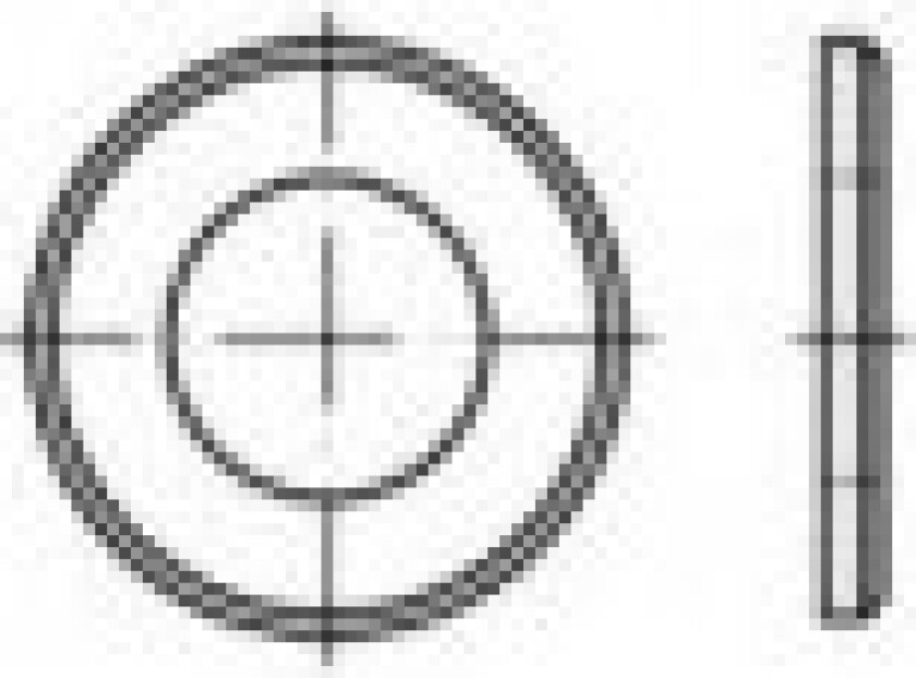 Underlægsskiver 5.3 mm 10 mm Rustfrit stål A4 1000 stk TOOLCRAFT 1060380