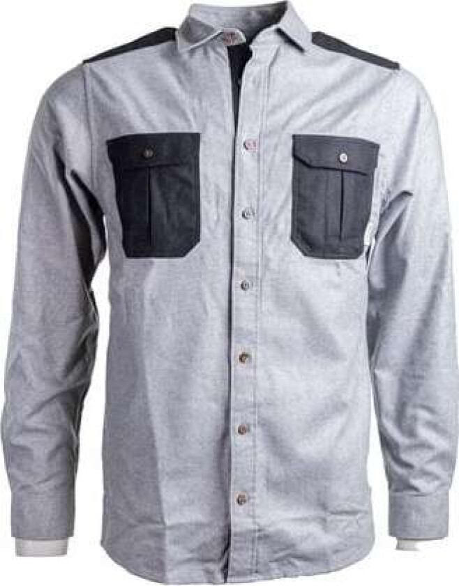 LeisureWool Reborn Wool Shirt M's Light Grey/Dar Grey Melange M