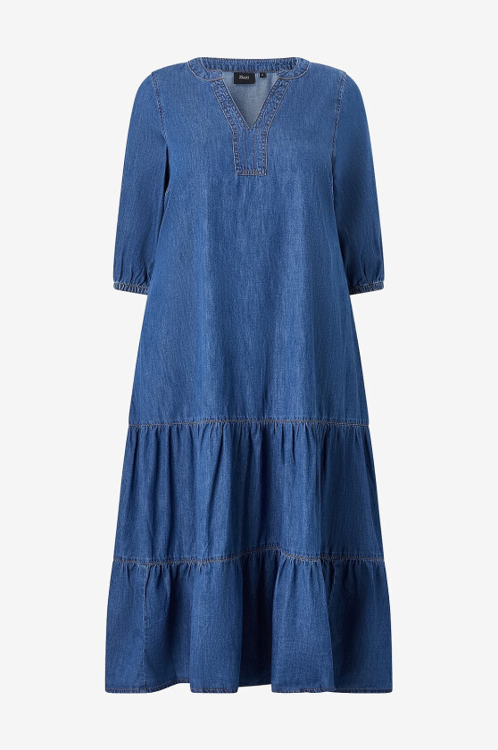 Denimkjole jCupin 3/4 - Blå