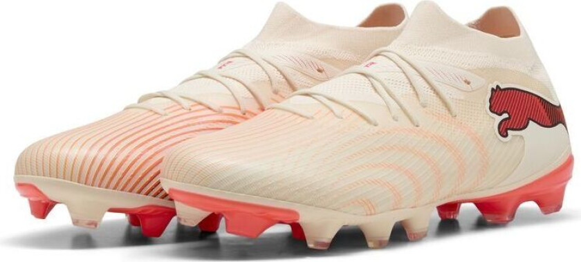 Future 9 Match FG/AG The Arrival - Sukkermandel/ White/Ultra Red/ Svart FORHÅNDSBESTILLING, størrelse 44½