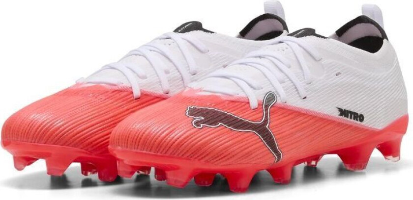 Ultra Nitro 7 Ultimate FG/AG The Arrival - Ultra Red/ Svart/ White Barn FORHÅNDSBESTILLING, størrelse 36