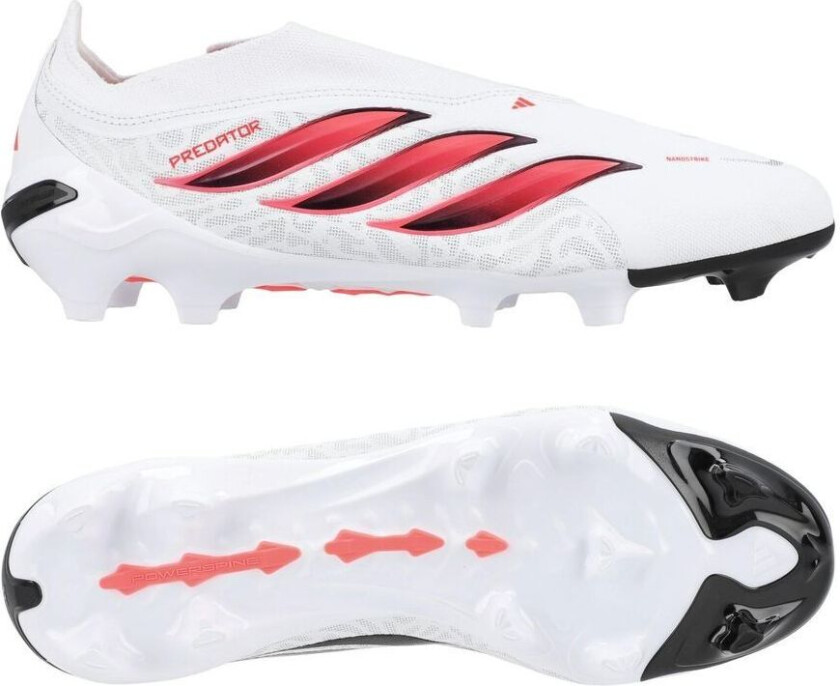 Predator League Laceless Fg Chaos Vs Control - Hvit/solar Turbo/svart - Gress (Fg), størrelse 46⅔