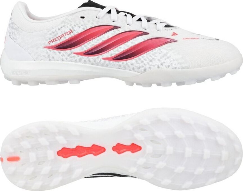 Predator Pro Tf Chaos Vs Control - Hvit/solar Turbo/svart - Turf (Tf), størrelse 42⅔