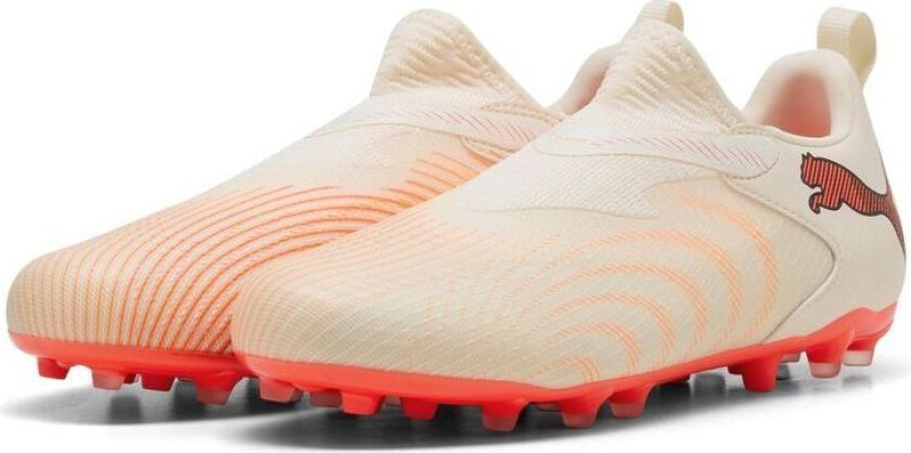 Future 9 Match Laceless Mg The Arrival - Sukkermandel/ White/ultra Red/ Svart Barn - Multi Ground (Mg), størrelse 38½
