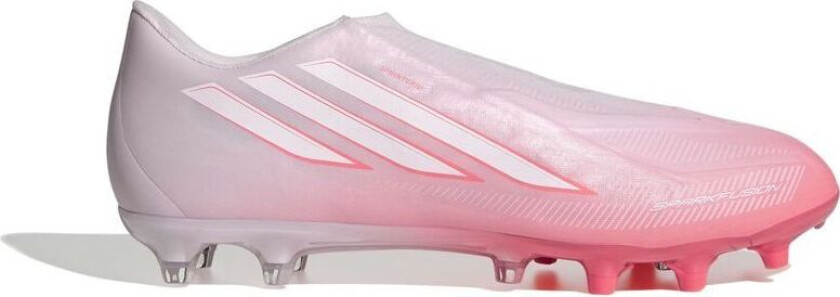 F50 Sparkfusion League Low Cut Laceless Fg/ag Chaos Vs Control - Solar Turbo/hvit/rosa Kvinner, størrelse 37⅓