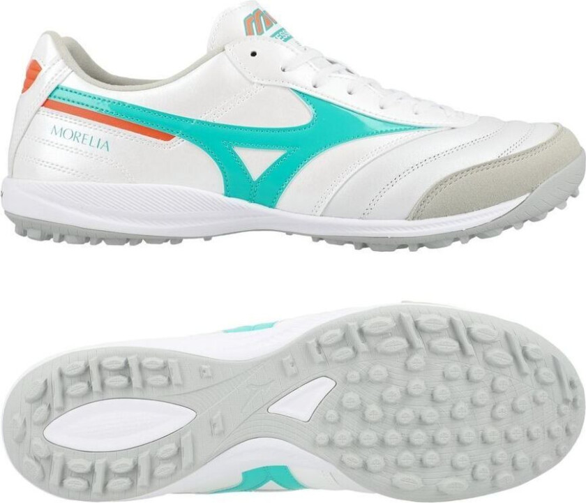 Morelia Sala Elite Tf Prism - Hvit/oransje - Turf (Tf), størrelse 44