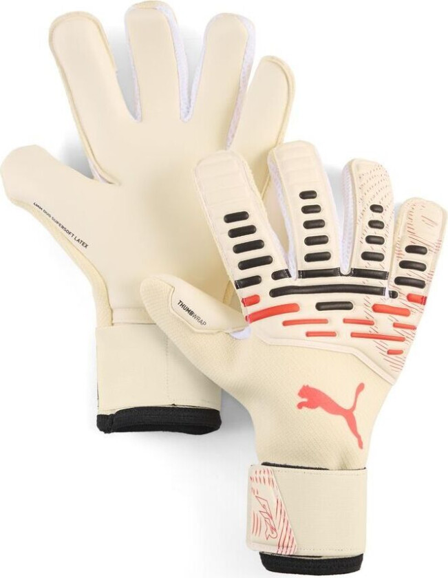 Keeperhansker Future Pro Hybrid The Arrival - Sukkermandel/ Svart/ultra Red, størrelse 8½
