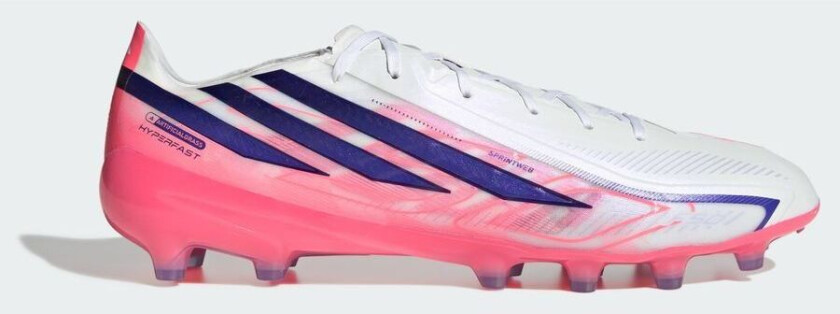 F50 Hyperfast Pro Ag Chaos Vs Control - Hvit/solar Purple/solar Turbo - Kunstgress (Ag), størrelse 44