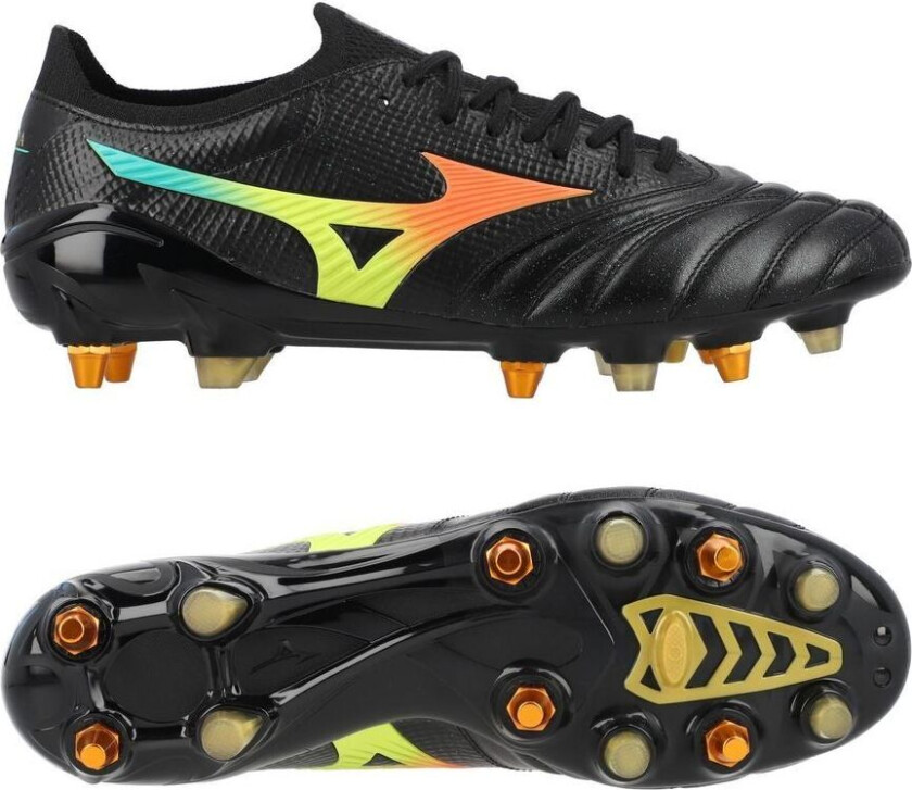 Morelia Neo V Beta Made In Japan Sg Bright Black - Svart/oransje - Vått Gress (Sg), størrelse 46