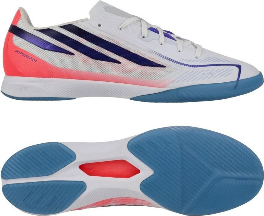 F50 Hyperfast Pro In Chaos Vs Control - Hvit/solar Purple/solar Turbo - Innendørs (Ic), størrelse 44⅔