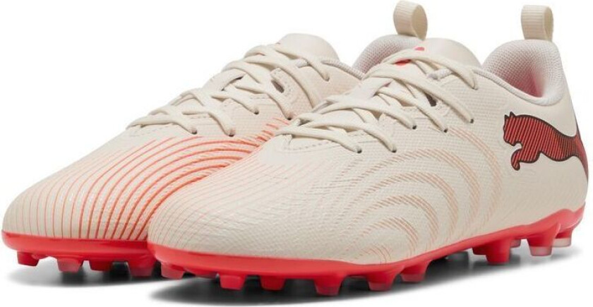 Future 9 Play Mg The Arrival - Sukkermandel/ White/ultra Red/ Svart Barn - Multi Ground (Mg), størrelse 37