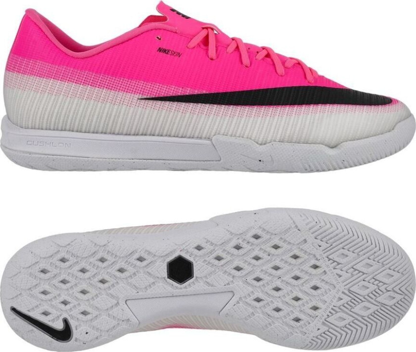 Mercurial Vapor 17 Academy Ic Breakout - Rosa/hvit/svart - Innendørs (Ic), størrelse 44