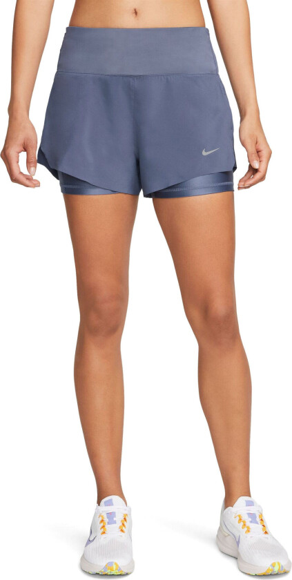 Dri-Fit Swift 3" 2-In-1 Running Shorts Dame Diffused Blue L