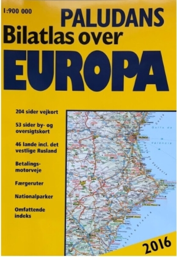 Paludan’s bilatlas over Europa 2016 | Språk: Dansk